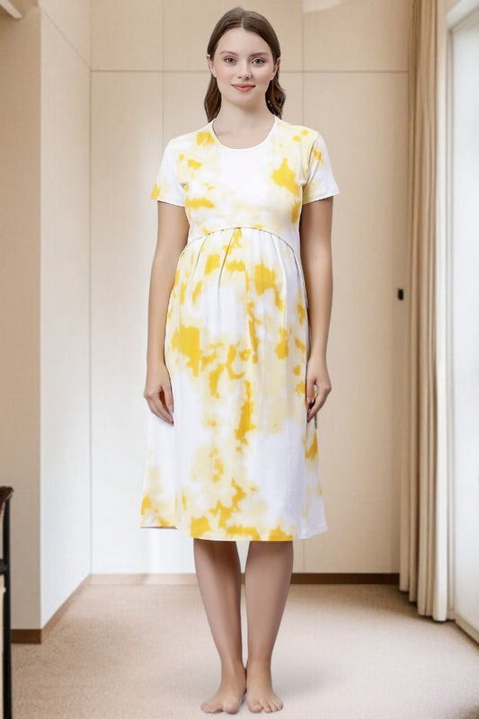 Stylish Pregnancy Dress – Soft Fabric, No Zipper