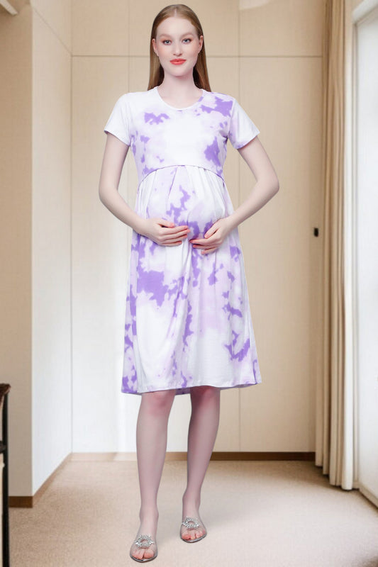 Stylish Pregnancy Dress – Soft Fabric, No Zipper