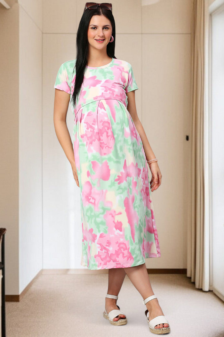 Zipless Maternity Dress – Perfect for Daily & Casual Wear