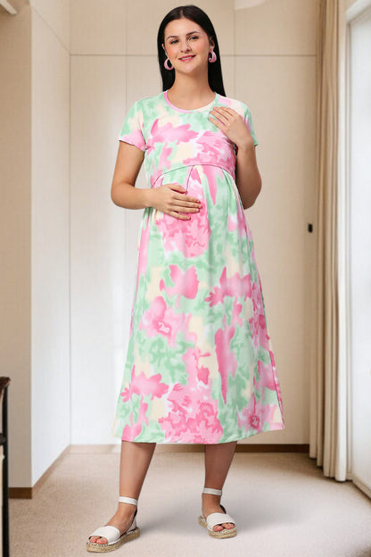Zipless Maternity Dress – Perfect for Daily & Casual Wear