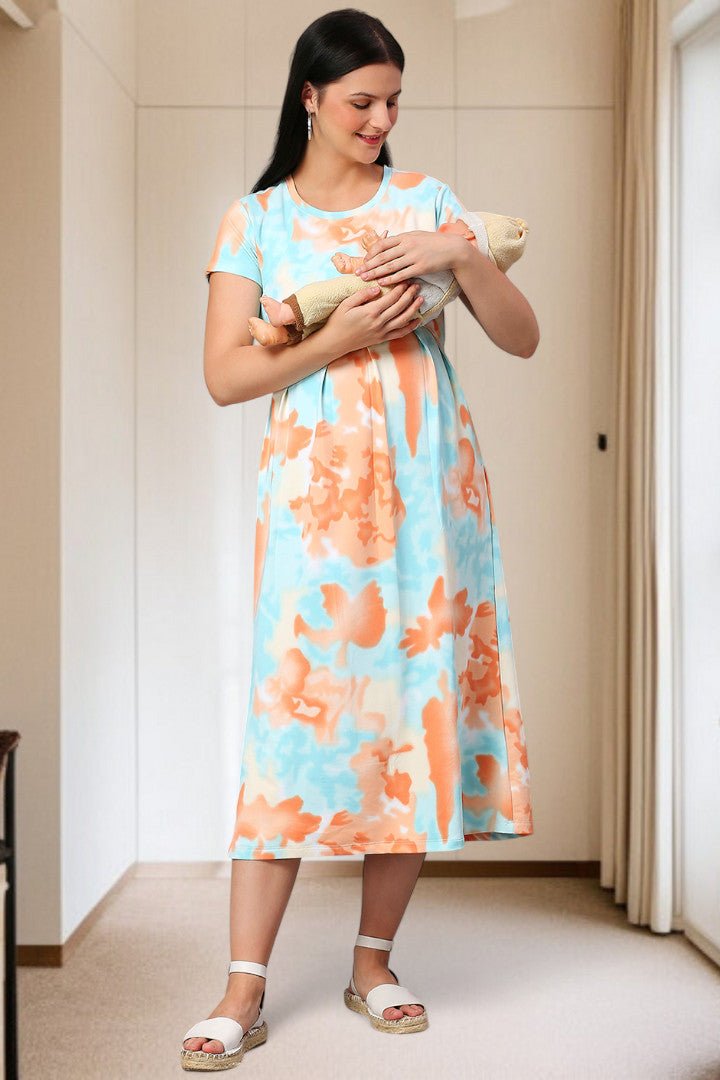 Zipless Maternity Dress – Perfect for Daily & Casual Wear
