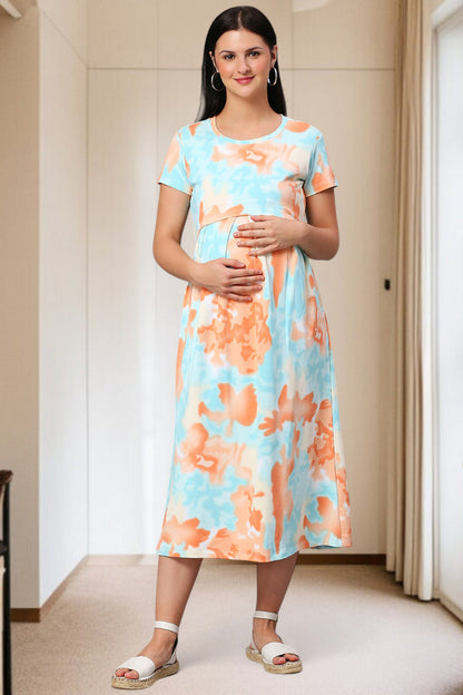 Zipless Maternity Dress – Perfect for Daily & Casual Wear