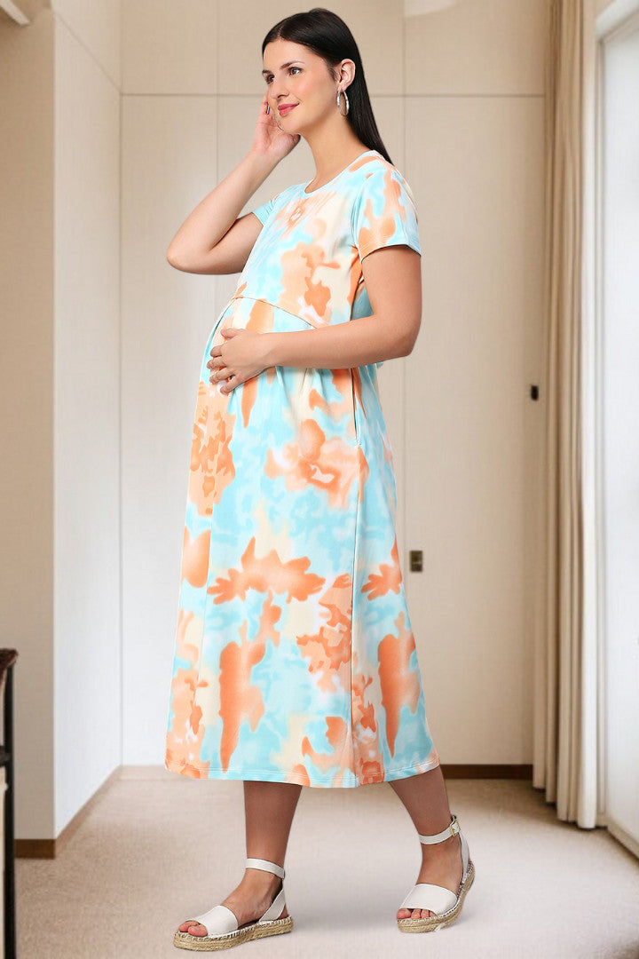 Zipless Maternity Dress – Perfect for Daily & Casual Wear