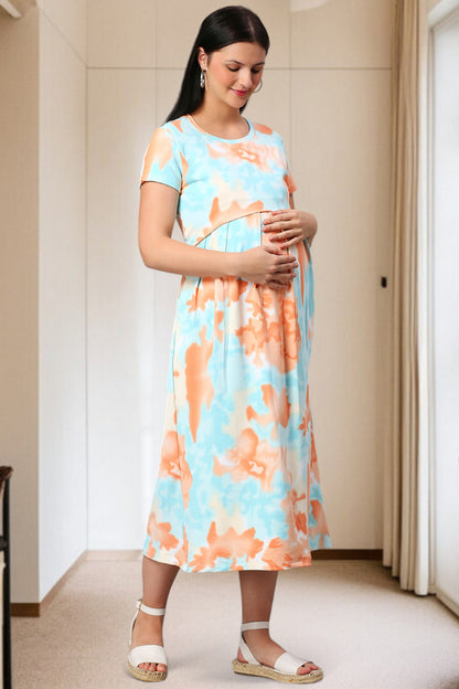 Zipless Maternity Dress – Perfect for Daily & Casual Wear