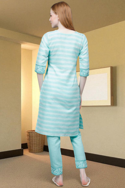 Casual Ethnic Straight Kurta Set - Everyday Comfortable