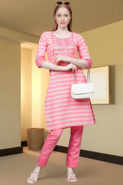 Casual Ethnic Straight Kurta Set - Everyday Comfortable