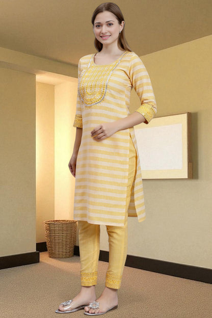 Casual Ethnic Straight Kurta Set - Everyday Comfortable