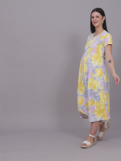 Zipless Maternity Dress – Perfect for Daily & Casual Wear