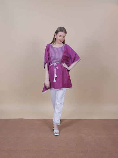 Embroidered Maternity Kaftan Pant – Designed for Pregnancy & Nursing